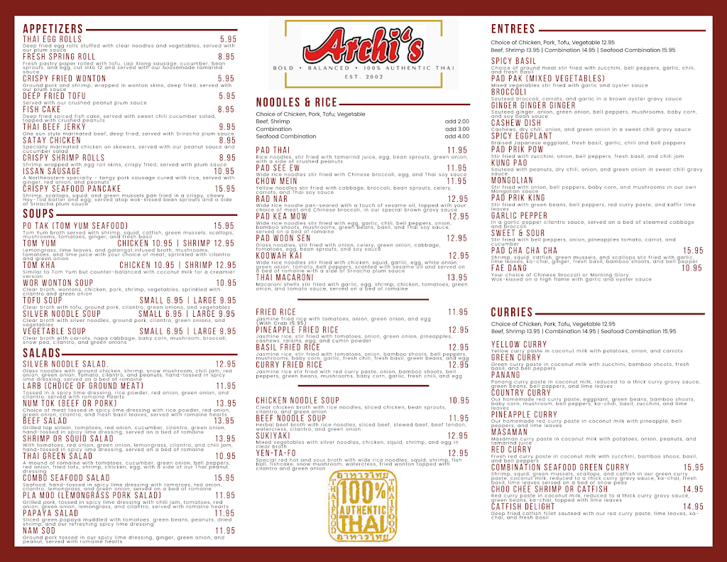 Archi's Thai Cafe