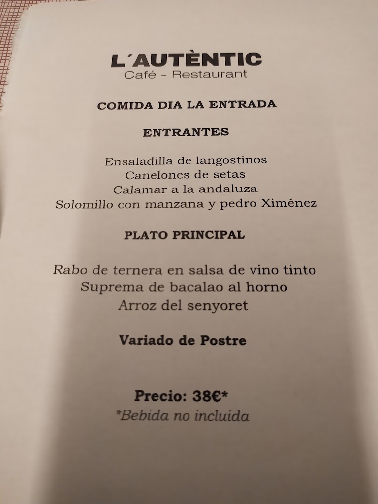Autentic — Carta