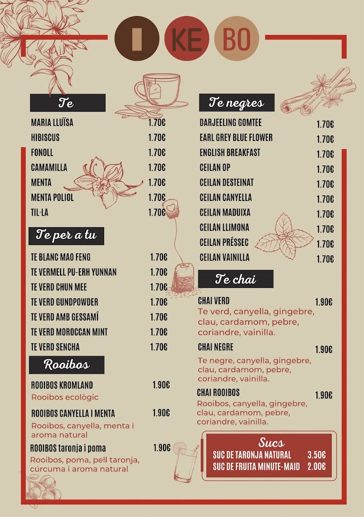 Ikebo Gastrobar — Carta