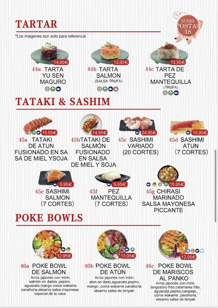 Sushi postas 18 — Carta