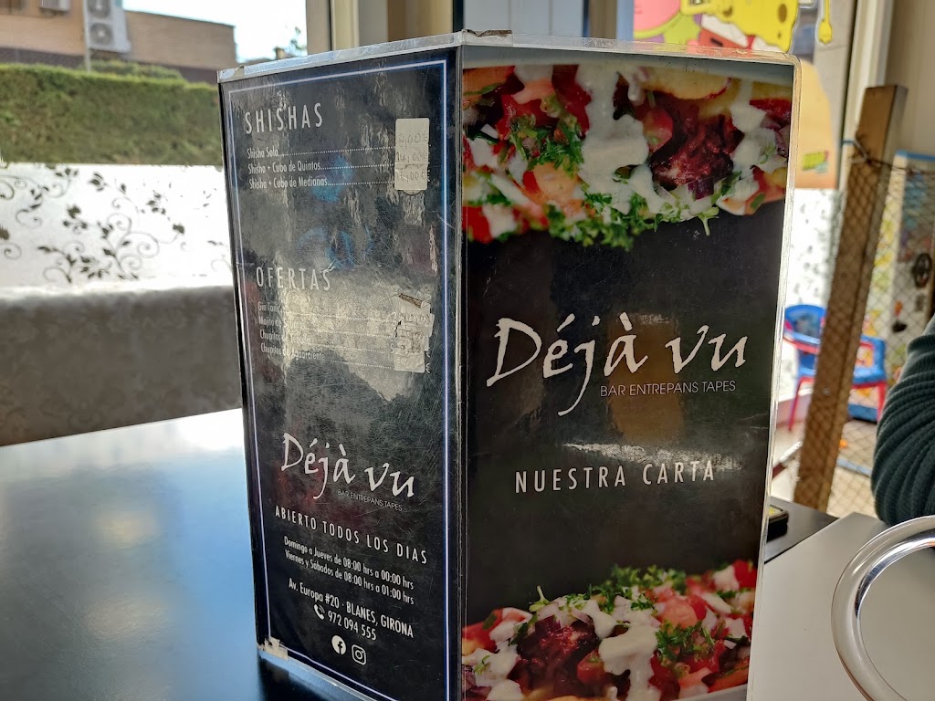Deja vu. Bar. Entrepans i tapes. Blanes — Carta