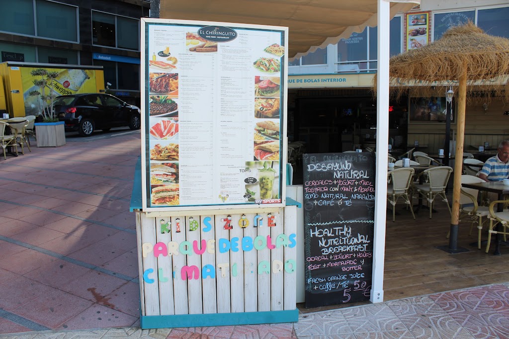 EL CHIRINGUITO FINE FOOD-RESTAURANT. — Carta