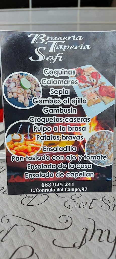 Braseria - Taperia Sofi — Carta