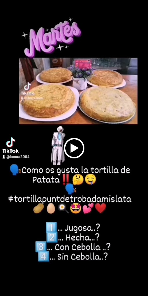 El Templo De Las Tortillas. — Carta