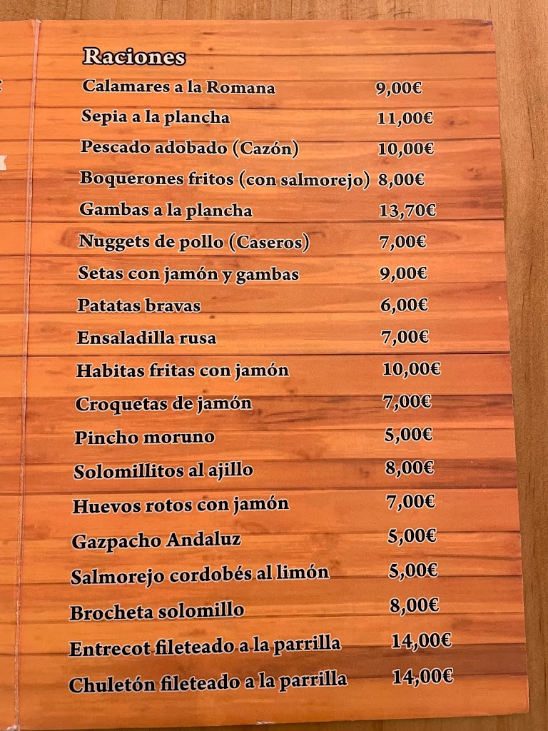 El Trompezon — Carta