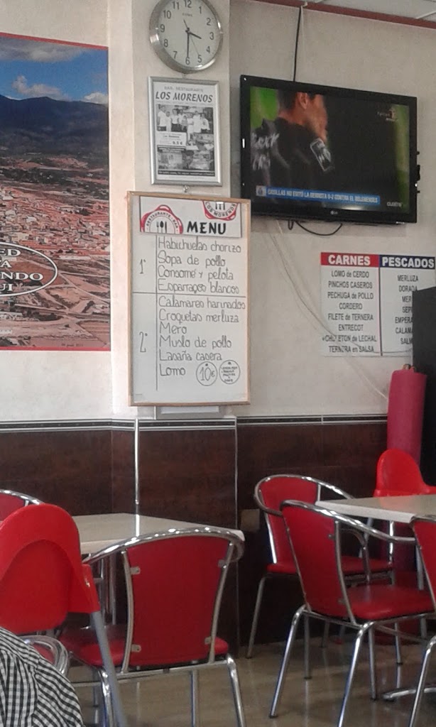 Restaurante Los Morenos — Carta