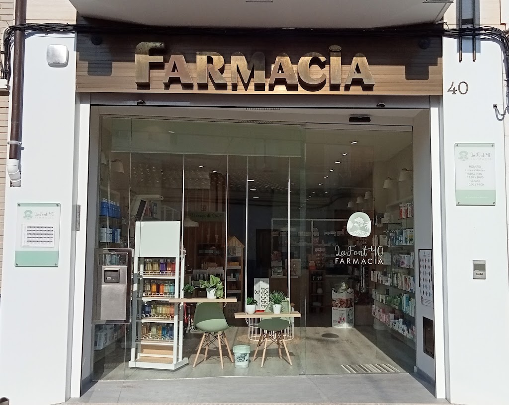 Farmacia La Font 40. Sonia Beltran Melchor.