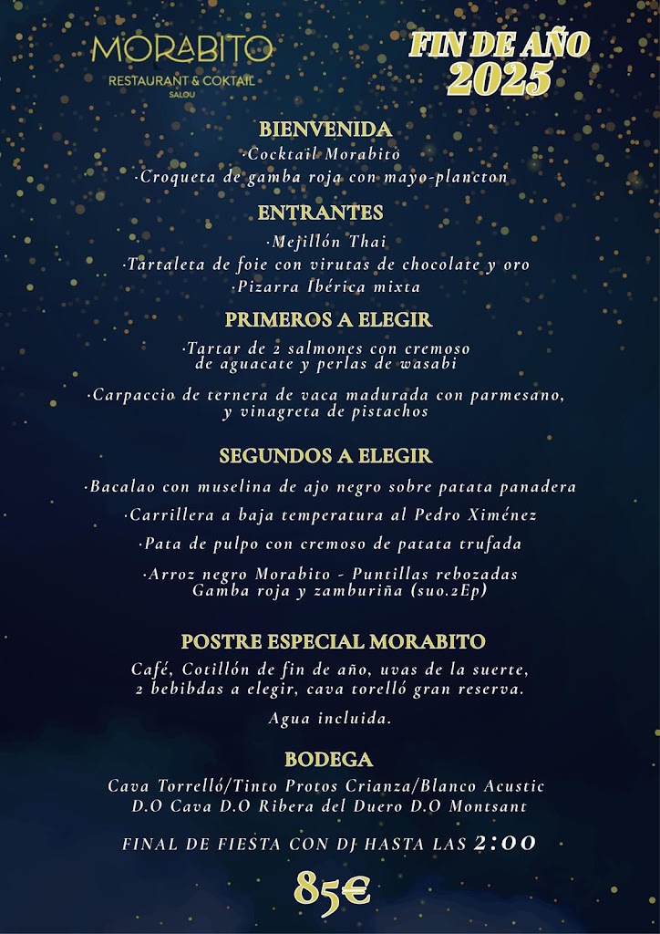 Morabito Restaurant & Coktail Salou — Carta