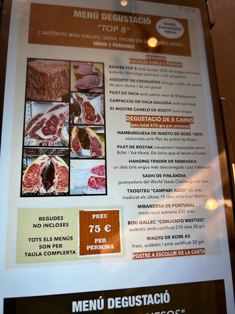 Restaurant El Santuari - Gastronomic — Carta
