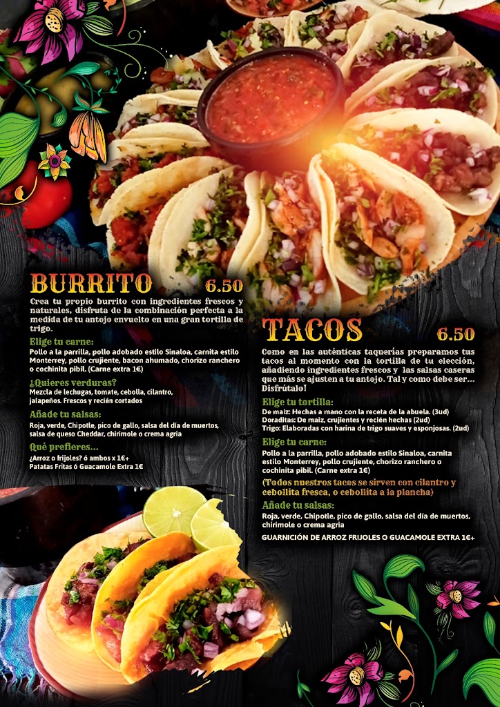 Catrina's Comida Callejera Mexicana — Carta