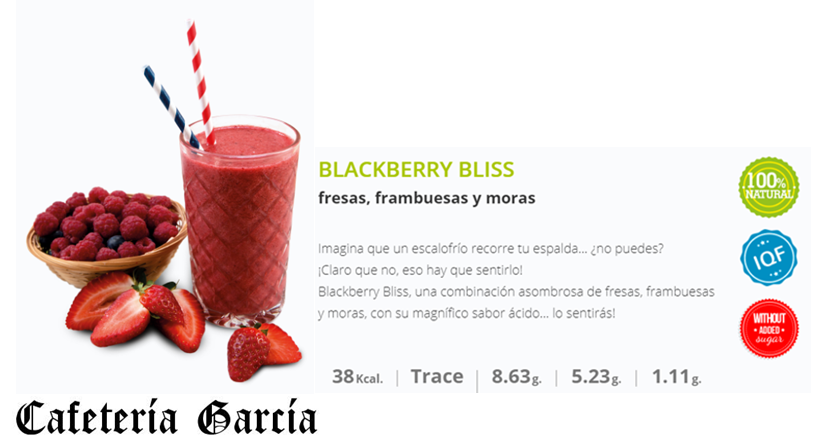 Cafeteria Garcia Mostoles — Carta