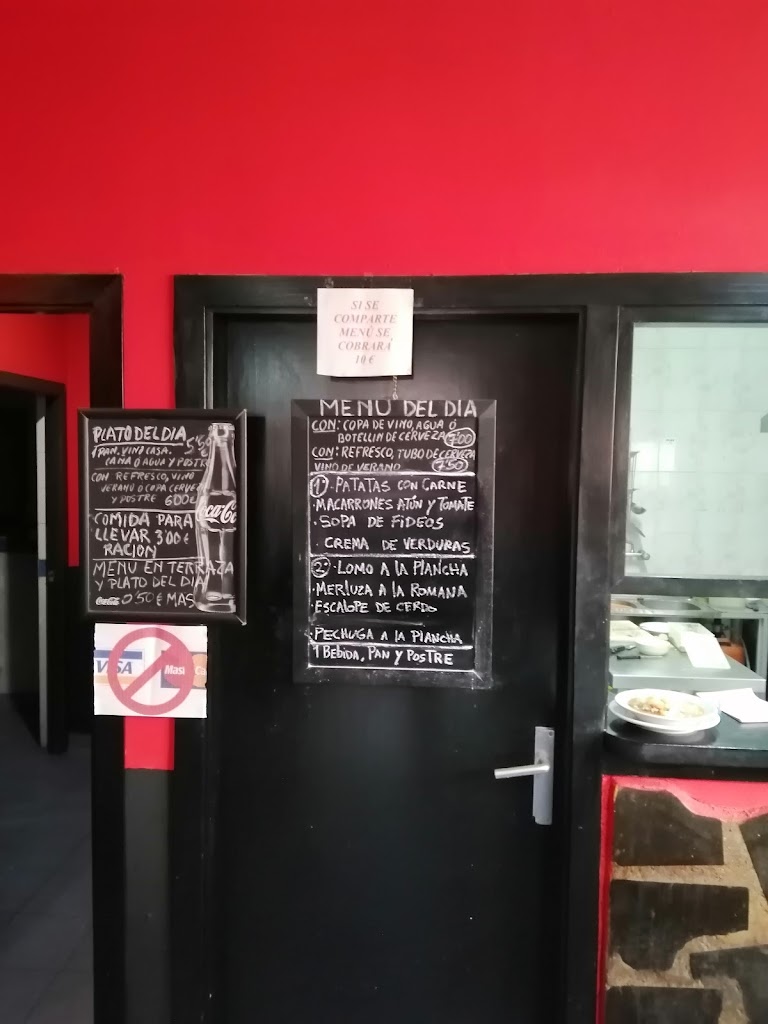 Restaurante economico Makao — Carta