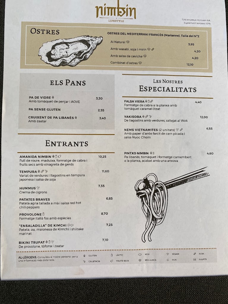 Nimbin Restaurant — Carta