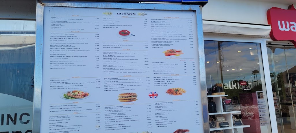 Restaurante La Pardela — Carta