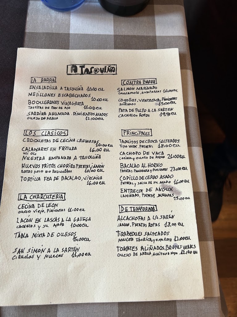 A Tasquina da Senra — Carta