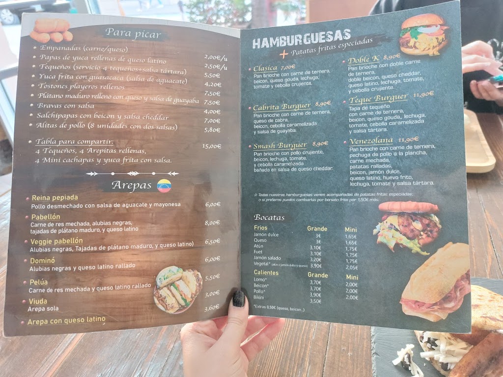 Somnis Bar — Carta
