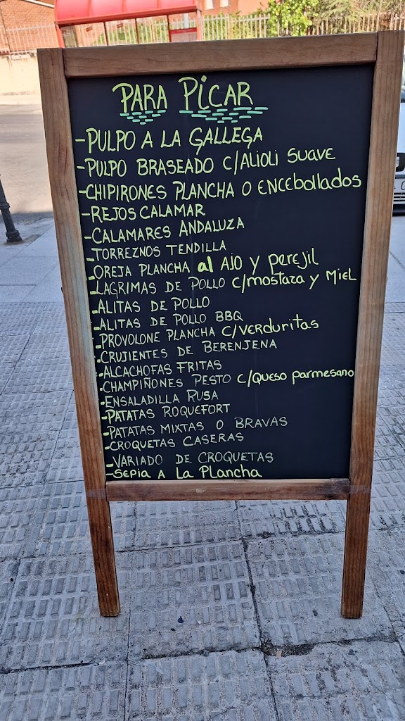 GastroBar D'Tapas Alex — Carta