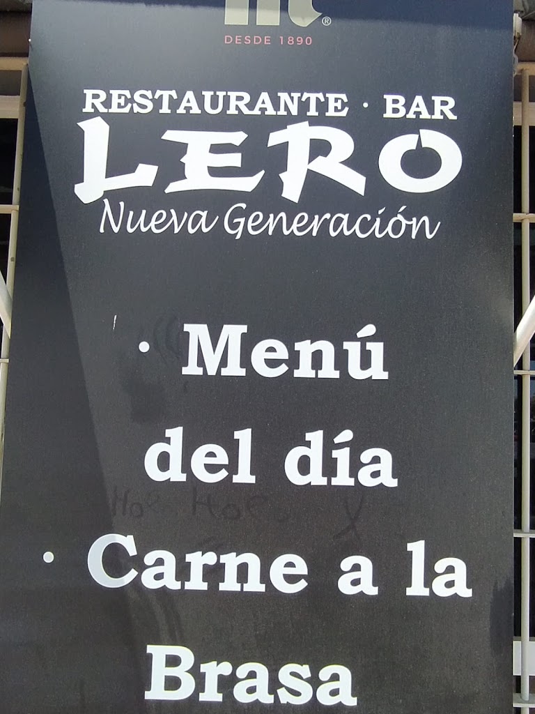 Restaurante Bar Nueva generacion Lero — Carta