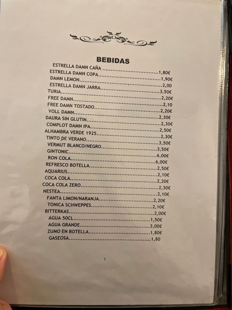 La Placeta del Gust — Carta