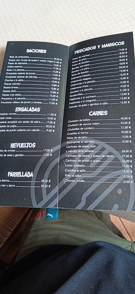 Meson Ruta de la Plata — Carta