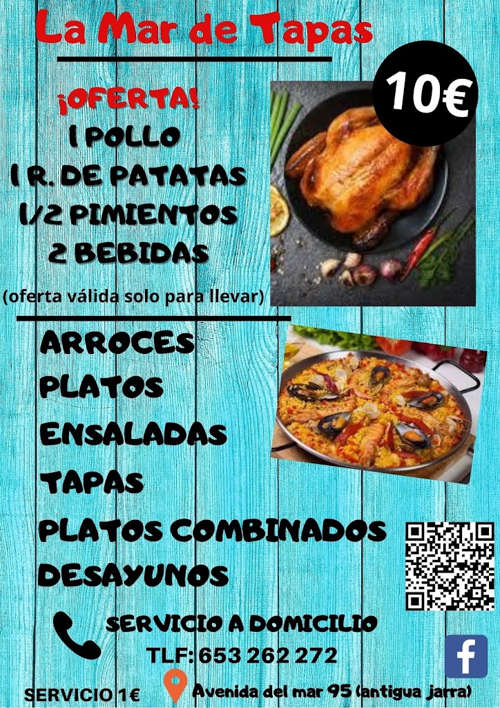 La Mar de Tapas — Carta