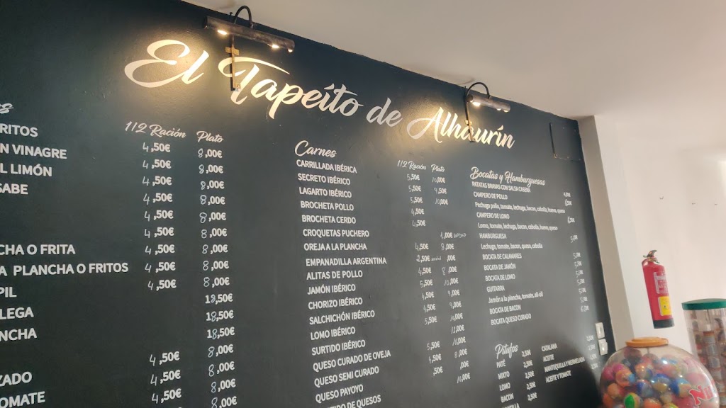 El Tapeito De Alhurin — Carta