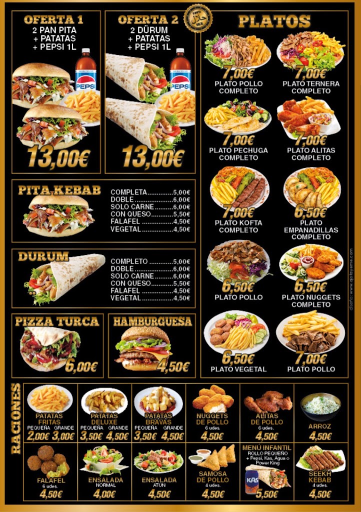 kebabish doner kebab — Carta