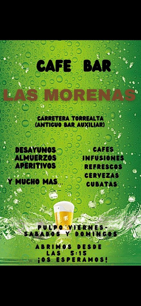 Bar Las Morenas — Carta