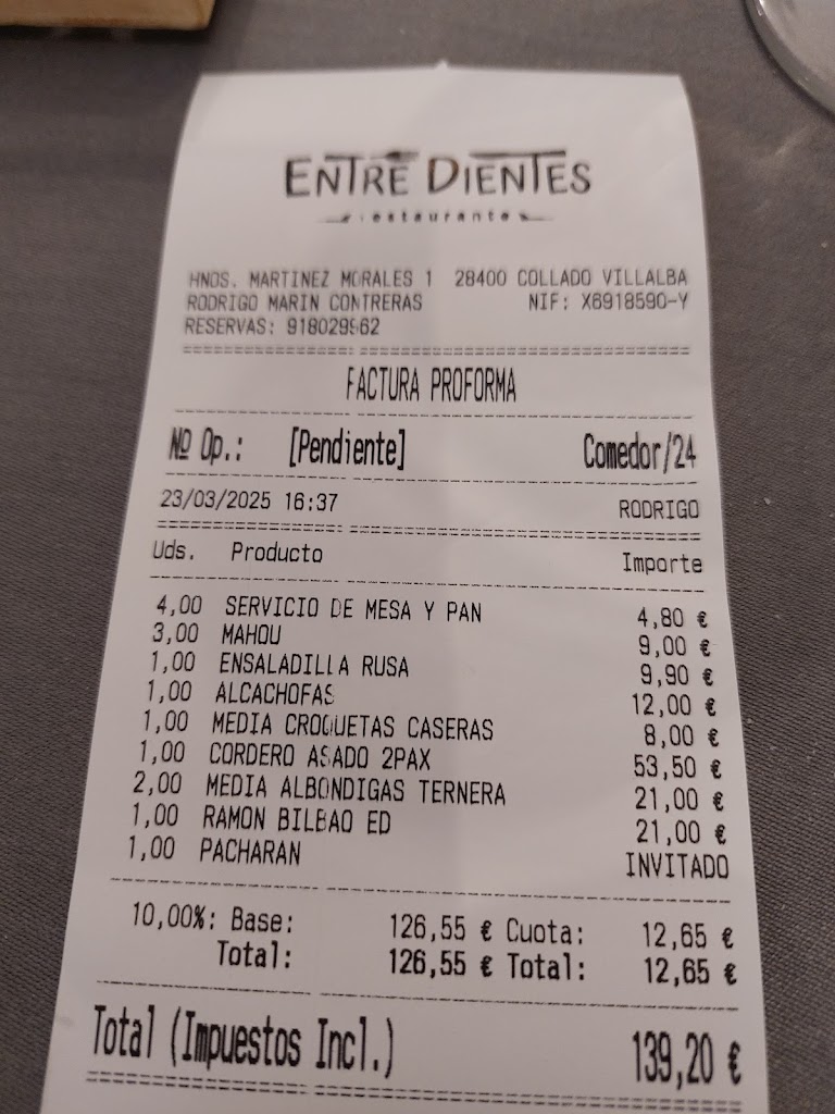 Restaurante EntreDientes — Mas recientes