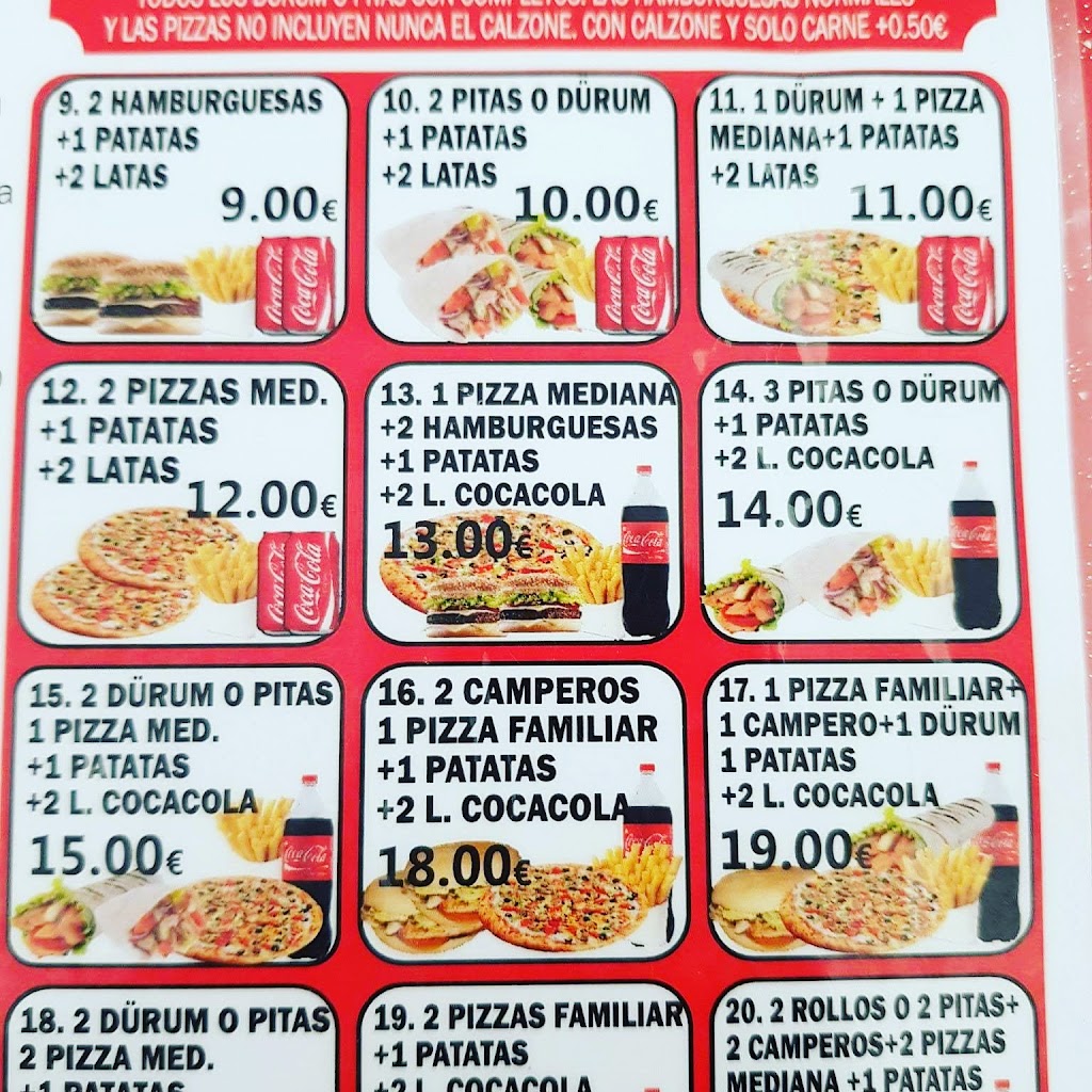 ZAIQA KEBAB PIZZAS — Carta