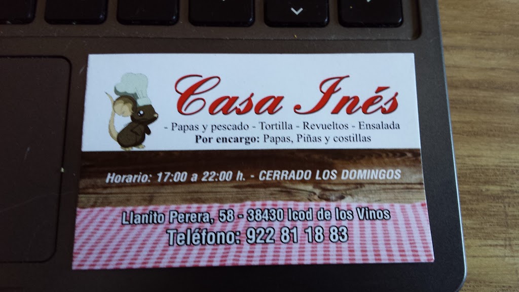 Casa Ines Llanito Perera — Carta