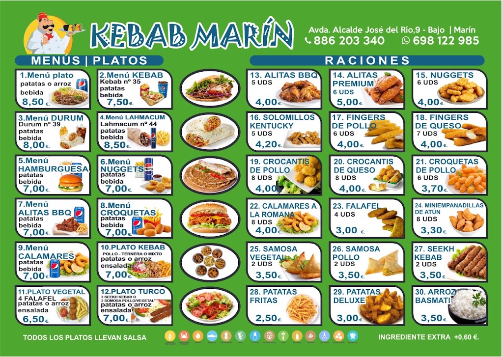 Kebab Marin AmAri — Carta