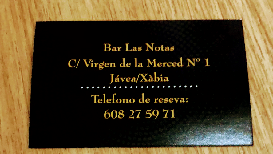 Las notas Bar — Del propietario