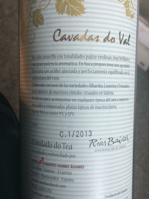 Restaurante Rio Tinto A Granxa — Carta