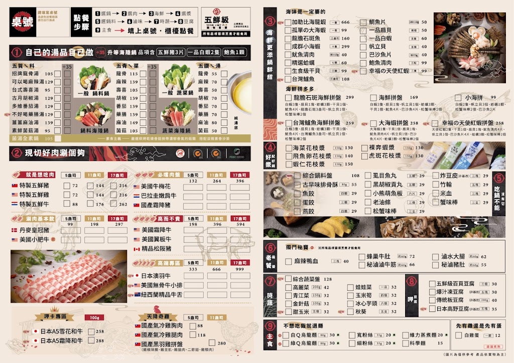 五鮮級鍋物專賣 台南新市店 的照片