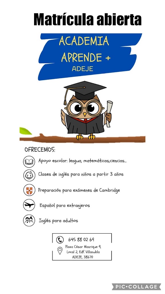 Academia Aprende+ — Del propietario