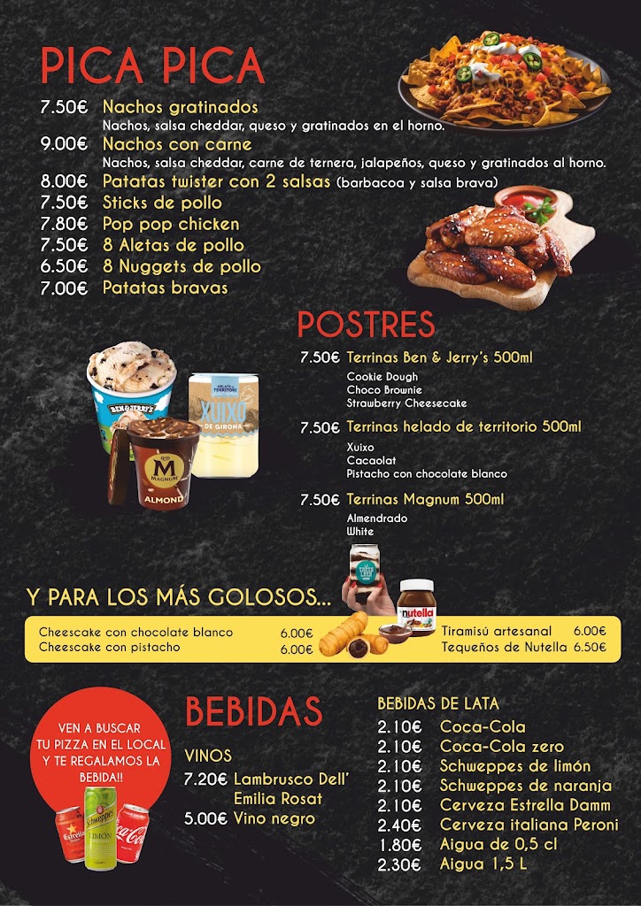 il Peccato - Pizzeria Napolitana en Blanes — Carta