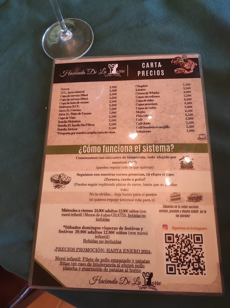 Hacienda De La Torre — Carta