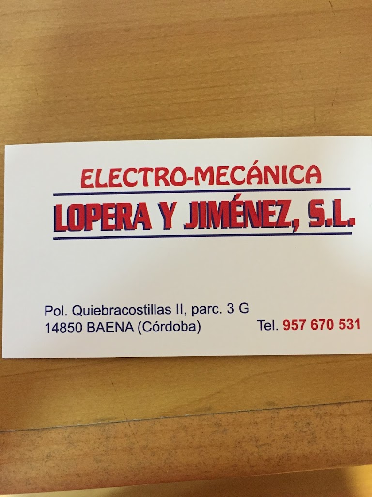 Electromecanica Lopera Jimenez S L