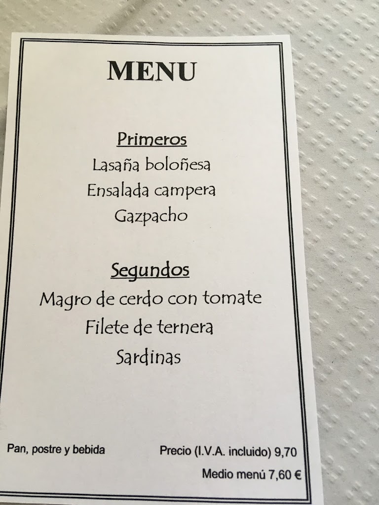 Bar F.m — Carta
