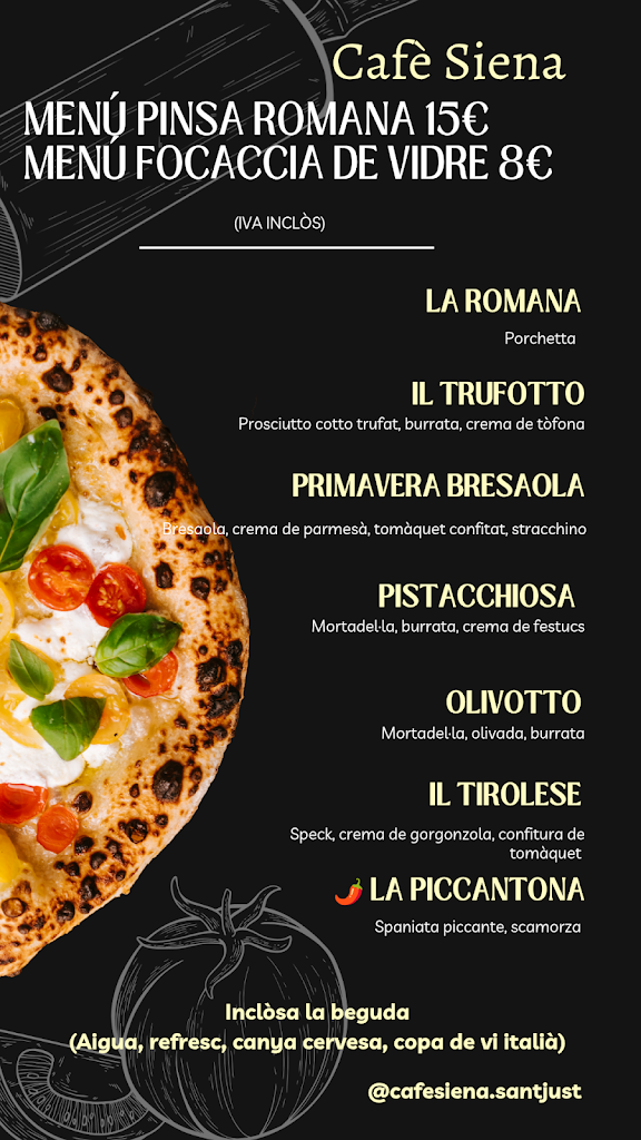 Cafe Siena — Carta