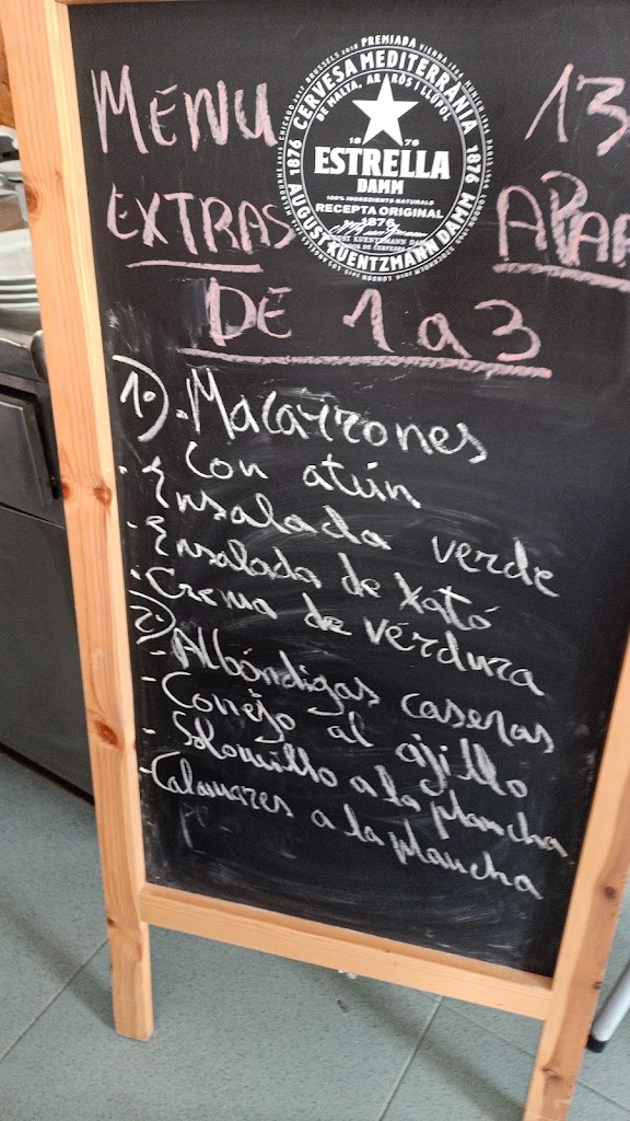 Bar restaurante Dorado — Carta