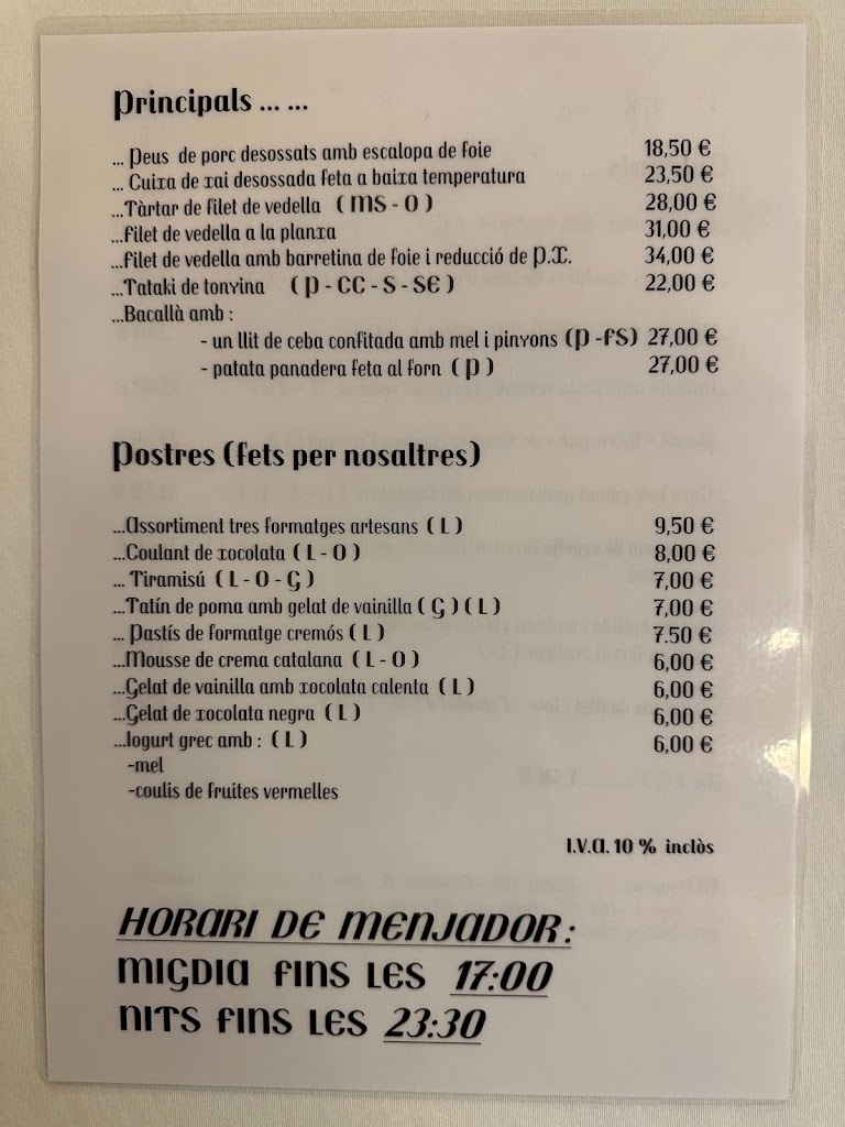 9 de la Borriana — Carta