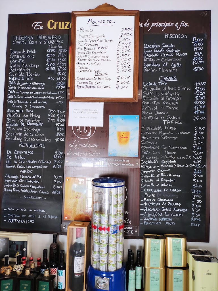 Restaurante Mingalario — Carta