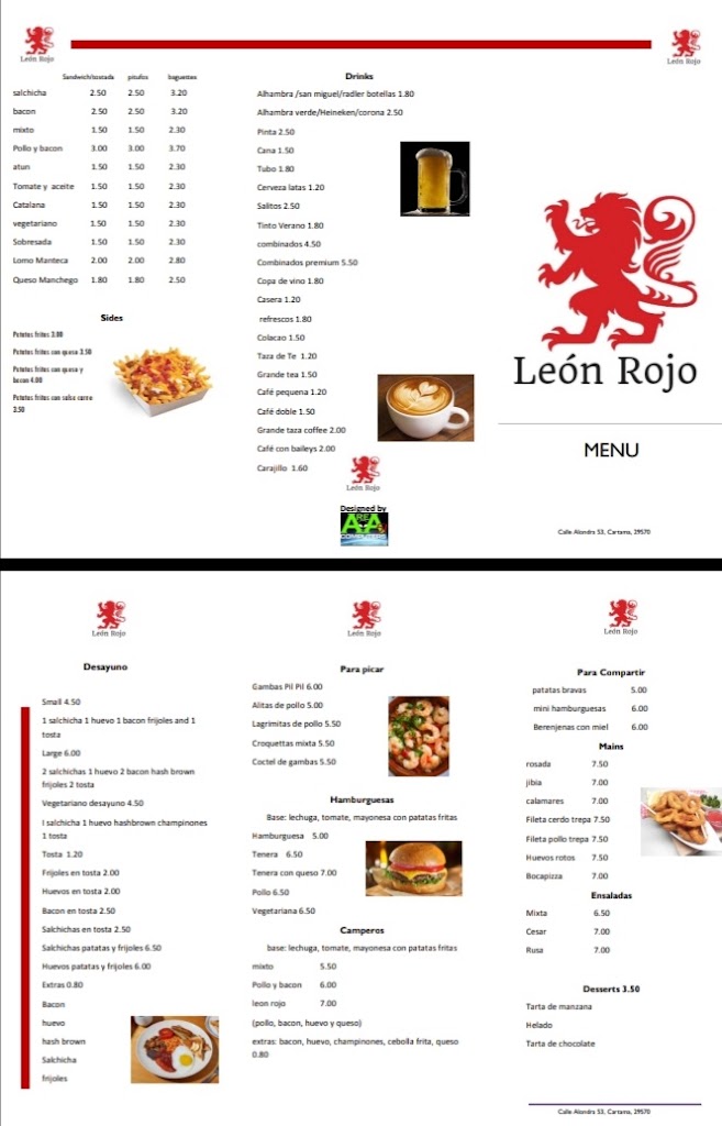 Leon Rojo — Carta