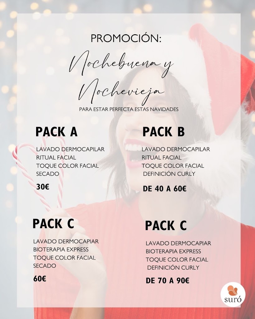 Centro Suro | Peluqueria | Salon de Belleza "Secretos del Agua" — Carta
