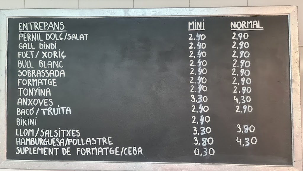 Barrilet — Carta