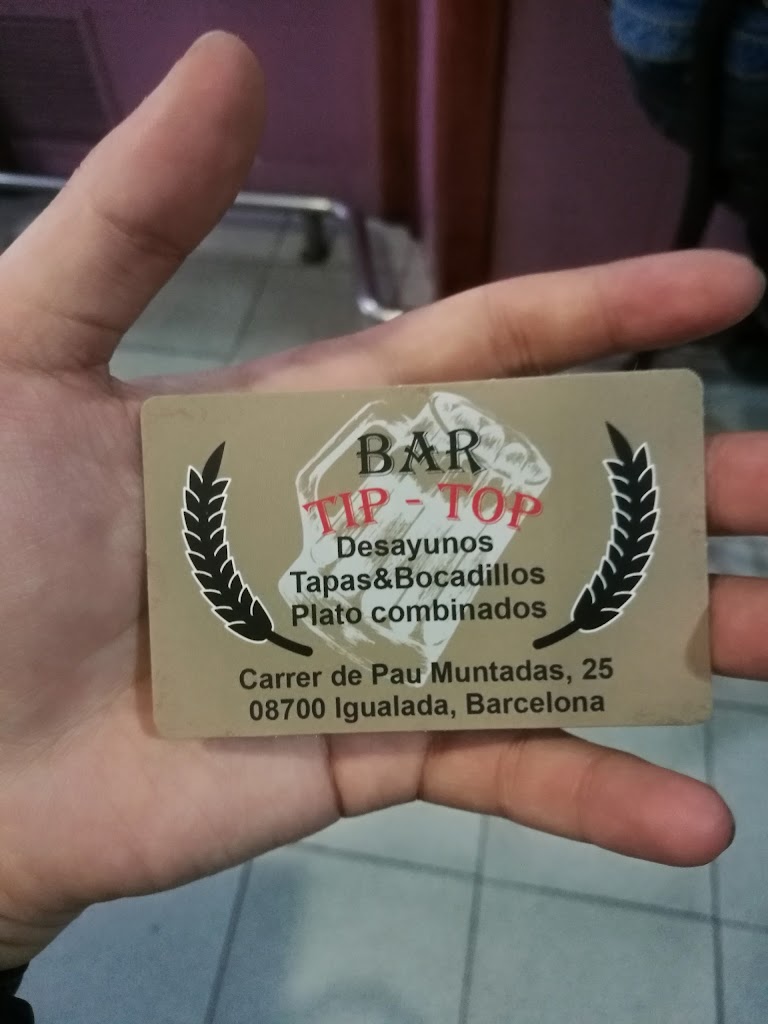 BAR TIP-TOP — Carta