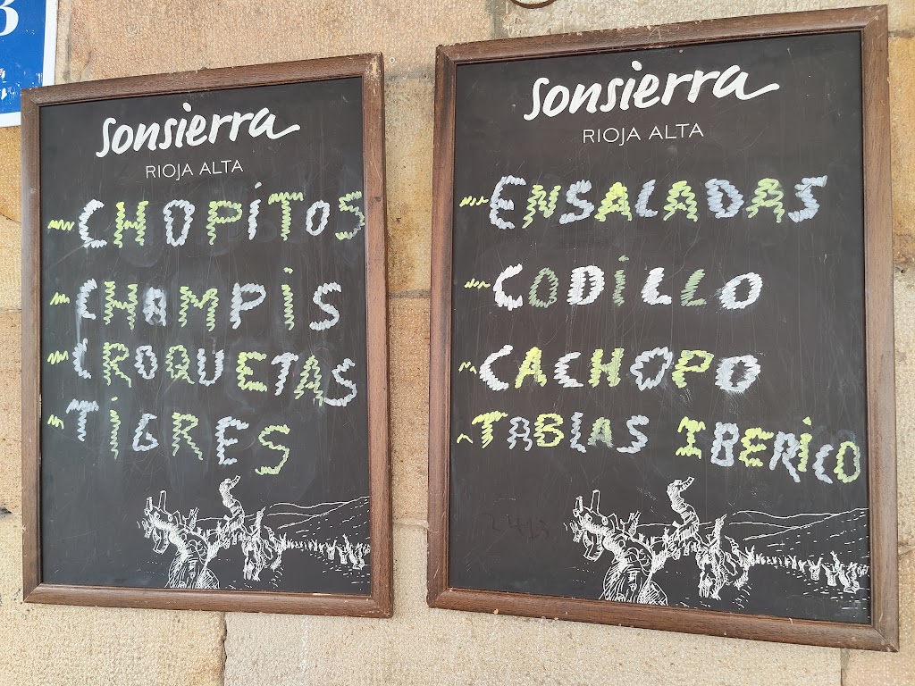 Bar Restaurante La Union — Carta