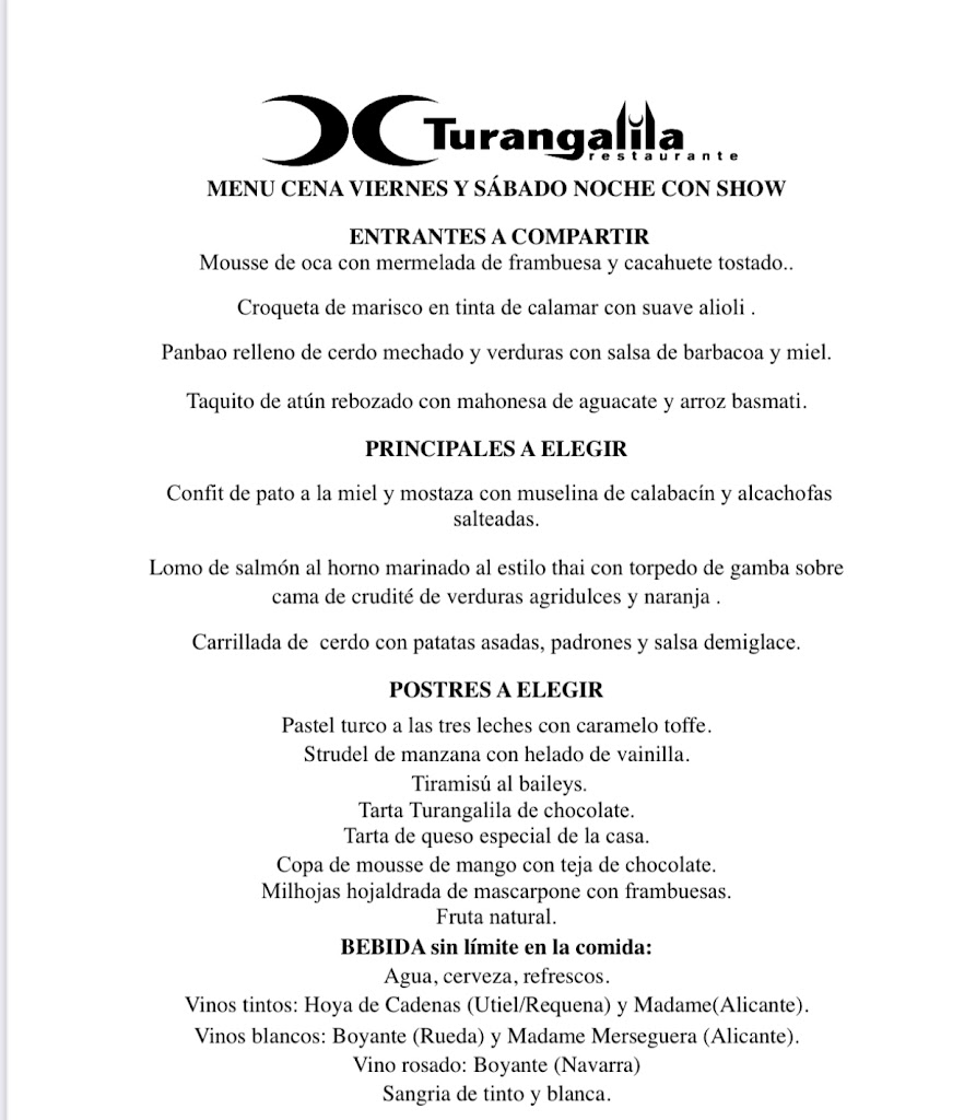 Turangalila — Carta